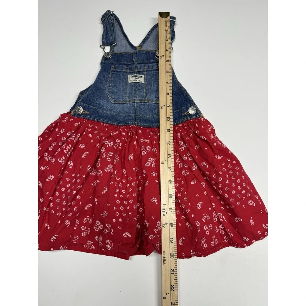 Denim Red Paisley Dress 4T Party Skirt OSHKOSH B'gosh‎ Vestbak